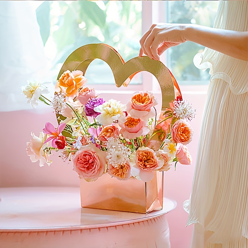 Single Rose Sleeve Packaging Plastic Flower Bags Bouquets - Temu