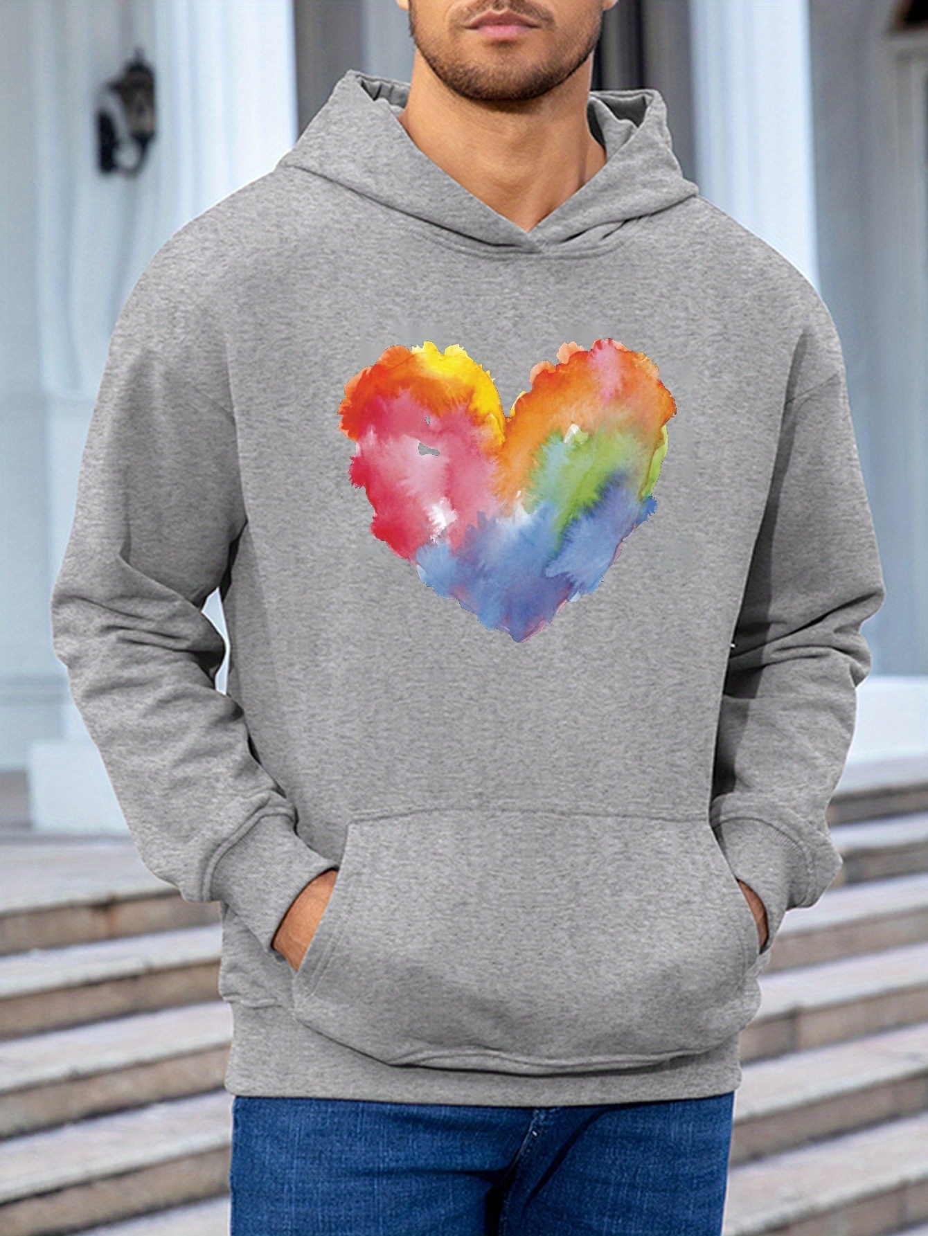 Men's cotton sale pullover hoodie