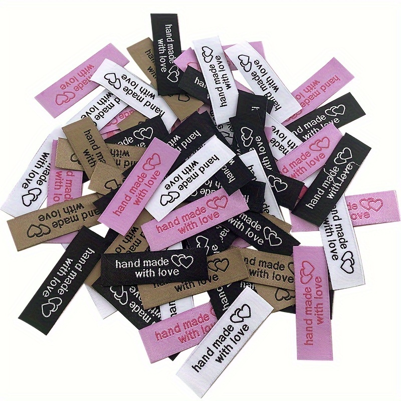 50Pcs Handmade Sewing Labels For Clothes Scarf Bags Tags DIY