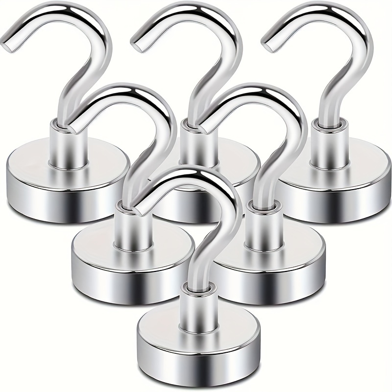 Magnetic Hooks Heavy Duty, 50 Lbs Magnetic Hooks for Cruise Cabins, Strong  Magnets Neodymium with Hooks for Hanging, Magnetic Wall Hooks for  Refrigerator, Locker Decoration, Workplace -10Pack 