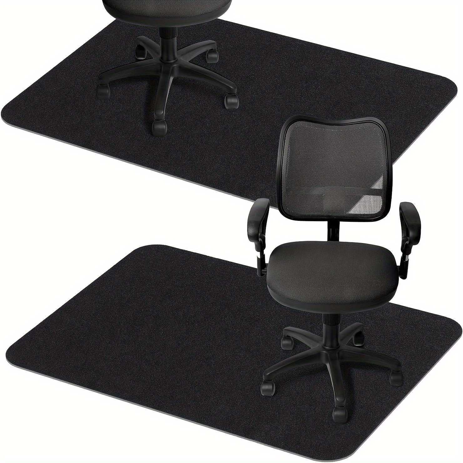 Tapete rectangular para silla de computadora para suelo de madera dura,  35.4 x 47.2 in, tapete para silla de juegos de oficina para alfombra,  tapete