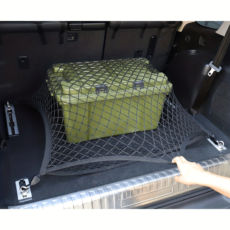 Filet de rangement élastique pour dossier de siège automobile - 30 x 28 cm