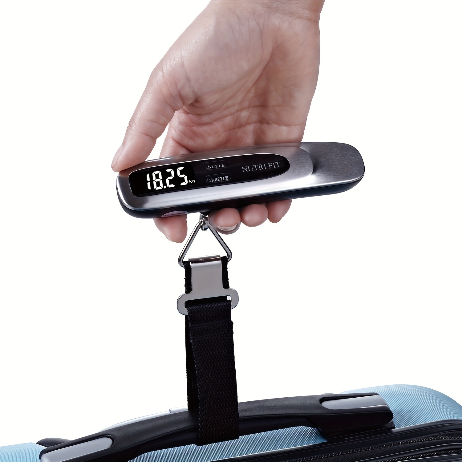 Hand Held Dial Weight Scale With Tape Measure, Portable Spring Fish Weighing  Scale, Hanging Mechanical Luggage Weigher, (50 Lbs / 75 Lbs) - Temu