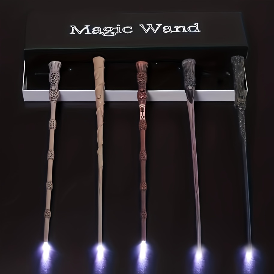 1pc Harry Potter Magic Wand Pen Green Leaf Design Box Set 27.94cm S'allume  À Chaque Fois Que Vous Écrivez Agitez Votre Baguette Magique Comme Un Vrai
