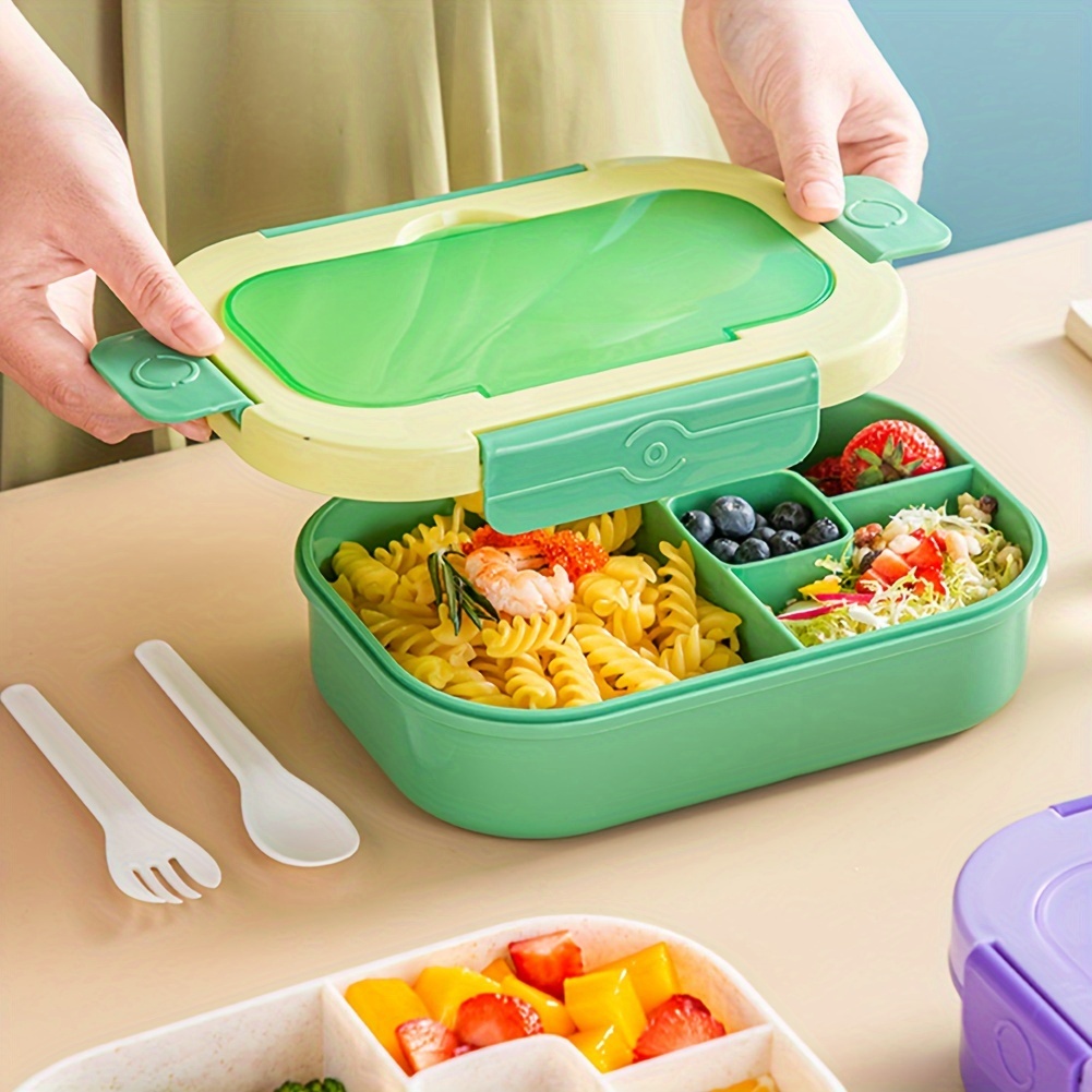 Bento Lunch Box Reusable 3 Compartment Food Container For - Temu