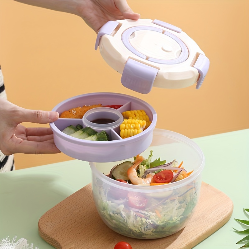 OEM SHAREMAY Msure Portable Salad Lunch Container – Salad Bowl – 2  Compartments with Dressing Cup, Large Bento Boxes, Meal Prep to Go  Containers for Food Fruit Snack Manufacturer and Supplier