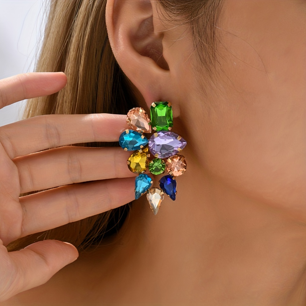 Colorful clip deals on earrings