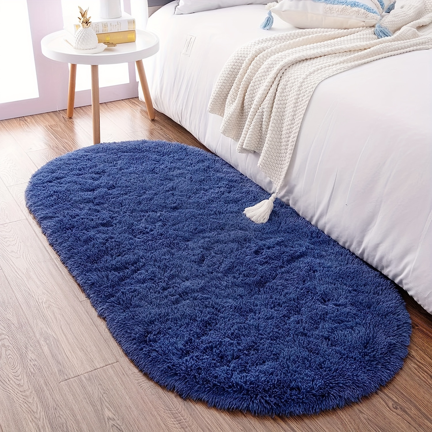 Luxury Oval Vintage Area Rug Non slip Soft Floral Carpet For - Temu