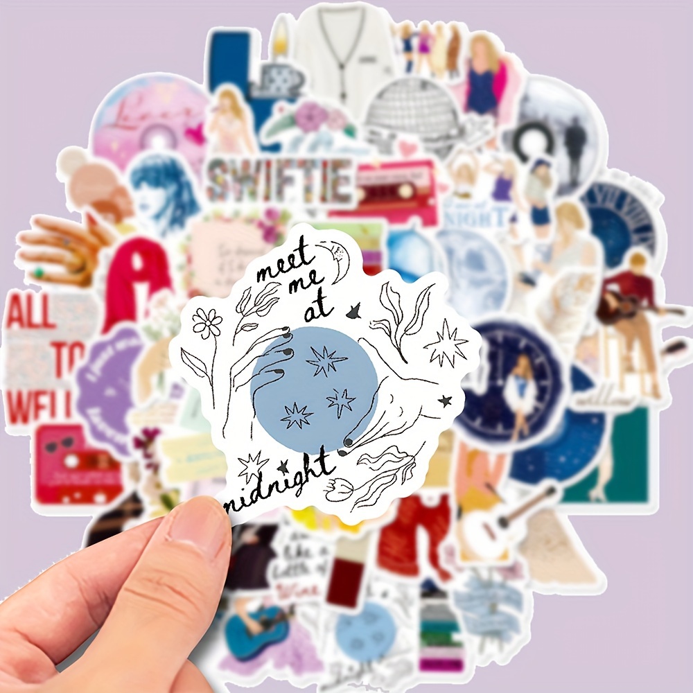 Taylor Swift, 100 Pack Stickers, Waterproof Stickers, Scrapbook Stickers,  Cute Trendy Music Stickers for Swiftie Gift, Multicolor 