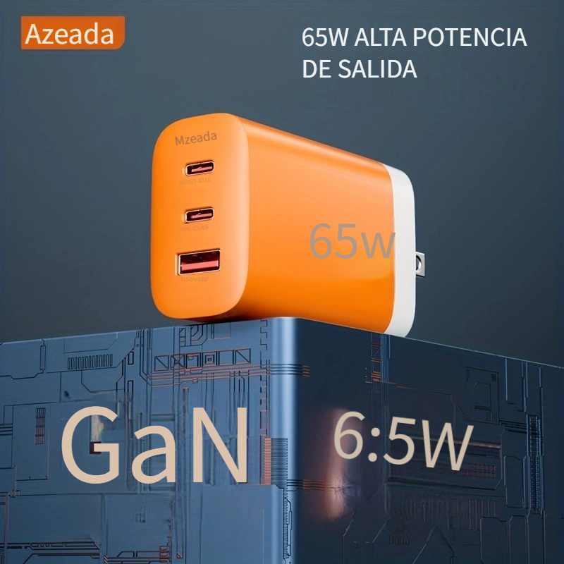 GaN-estación de carga rápida USB C, cargador de escritorio de 6 puertos,  160W, PPS, PD