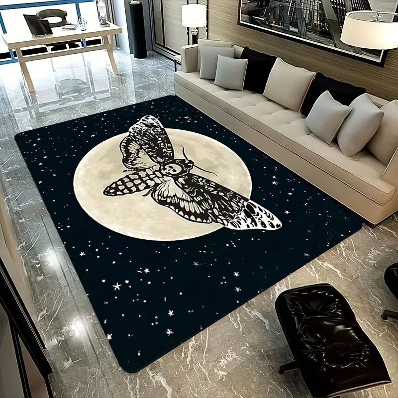 Moon Phase Kitchen Rug Set of 2, Goth Rug, Moon Rug, Black and White  Constellation Halloween Kitchen Mat Rugs, Carpet- Gothic Witchy Moon Phase Kitchen  Decor Decoration- 17x30 and 17x48 Inch 