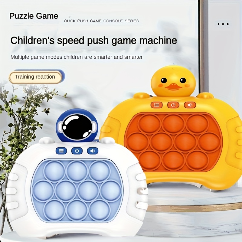 Pop It Electronique,Pop It Game Machine,Quick Push Bubbles Game,Jeu Pop  Portable,Console de Jeu Quick Push Bubbles,Bubble Breakthrough Puzzle  Machine pour Enfants et Adultes