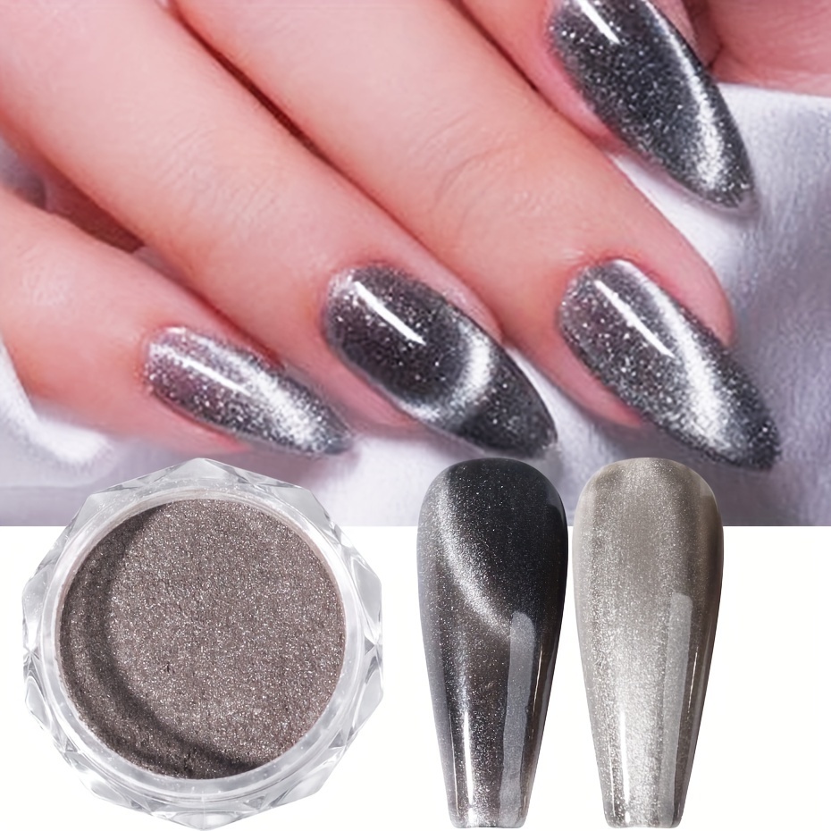 Silver Chrome Nail Powder - Lecenté - Gel Polish & Nail Art