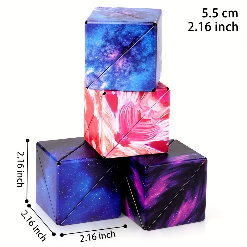 New 3d Magic Cube Shashibo Shape Shifting Box Anti Stress Hand Flip Puzzle  Toys Gift