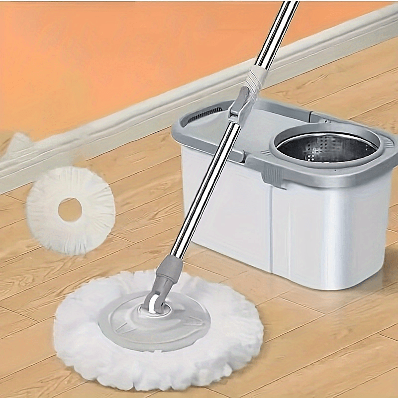 Pequeño Mundo - ¡Tu casa u oficina más limpia en un abrir y cerrar de ojos!  El trapeador spin mop es fácil de utilizar y perfecto para limpiar todo  tipo de pisos.