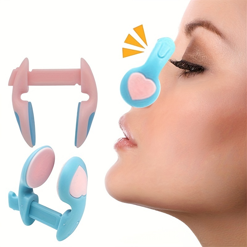 1 Set Nose Clip Silicone Nasal Bridge Enhancer Invisible