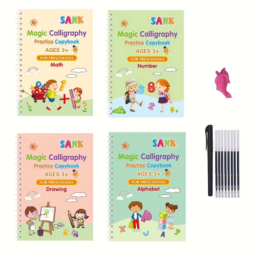 3 Books/Set Round Font Chinese And English Copybook For Calligraphy Student  Adult Copy Book Handwriting Practice Book for kids - AliExpress
