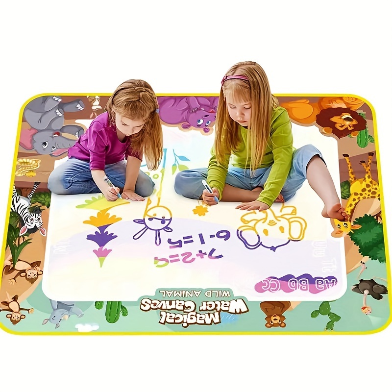 Tapis de gribouillage à l'eau réutilisable pour enfants, planche à colorier  magique pour dessin à l'eau, jouets d'éducation précoce, livre de  coloriage, cadeau d'anniversaire - AliExpress