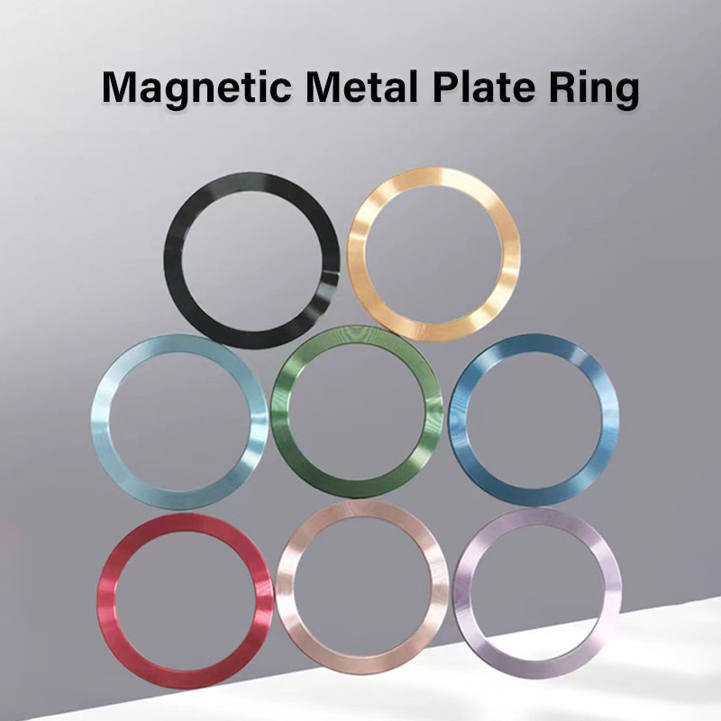 Cute Car Magnetmagnetic Metal Plates For Car Phone Holder - 6pcs
