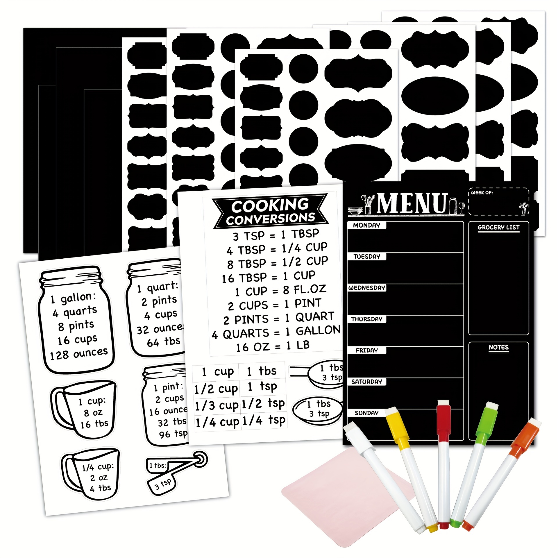 Magnetic Menu Board For Kitchen Bonus Calendar Board Weekly - Temu