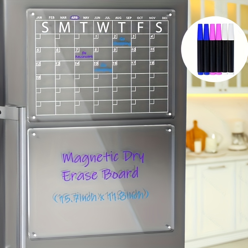 XTDMJ Calendrier Magnetique Frigo, Planning Frigo Magnetique