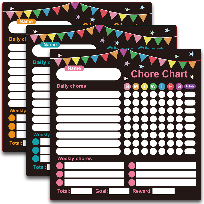 Magnetic Chore Chart Dry Erase Behavior Chart With Colored - Temu
