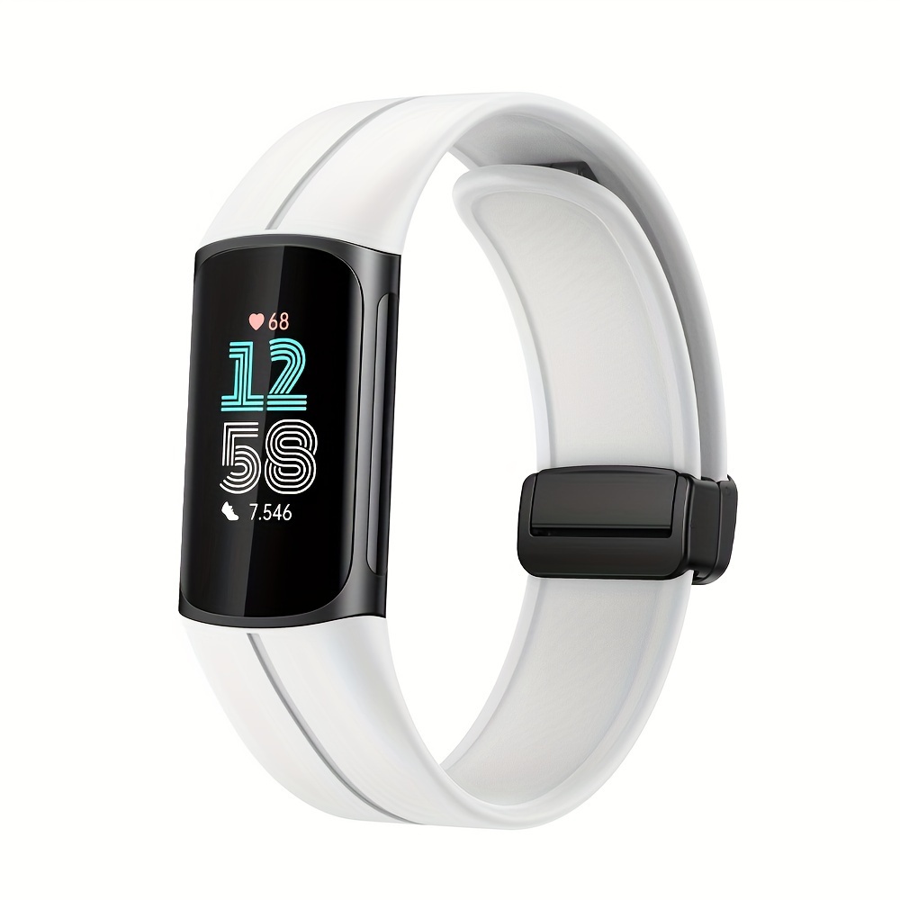 Paquete de 6 correas con funda compatibles con Fitbit Versa 4/Versa  3/Sense/Sense 2 Smartwatch TPU Cute Jelly Watch Correa de repuesto para  Fitbit
