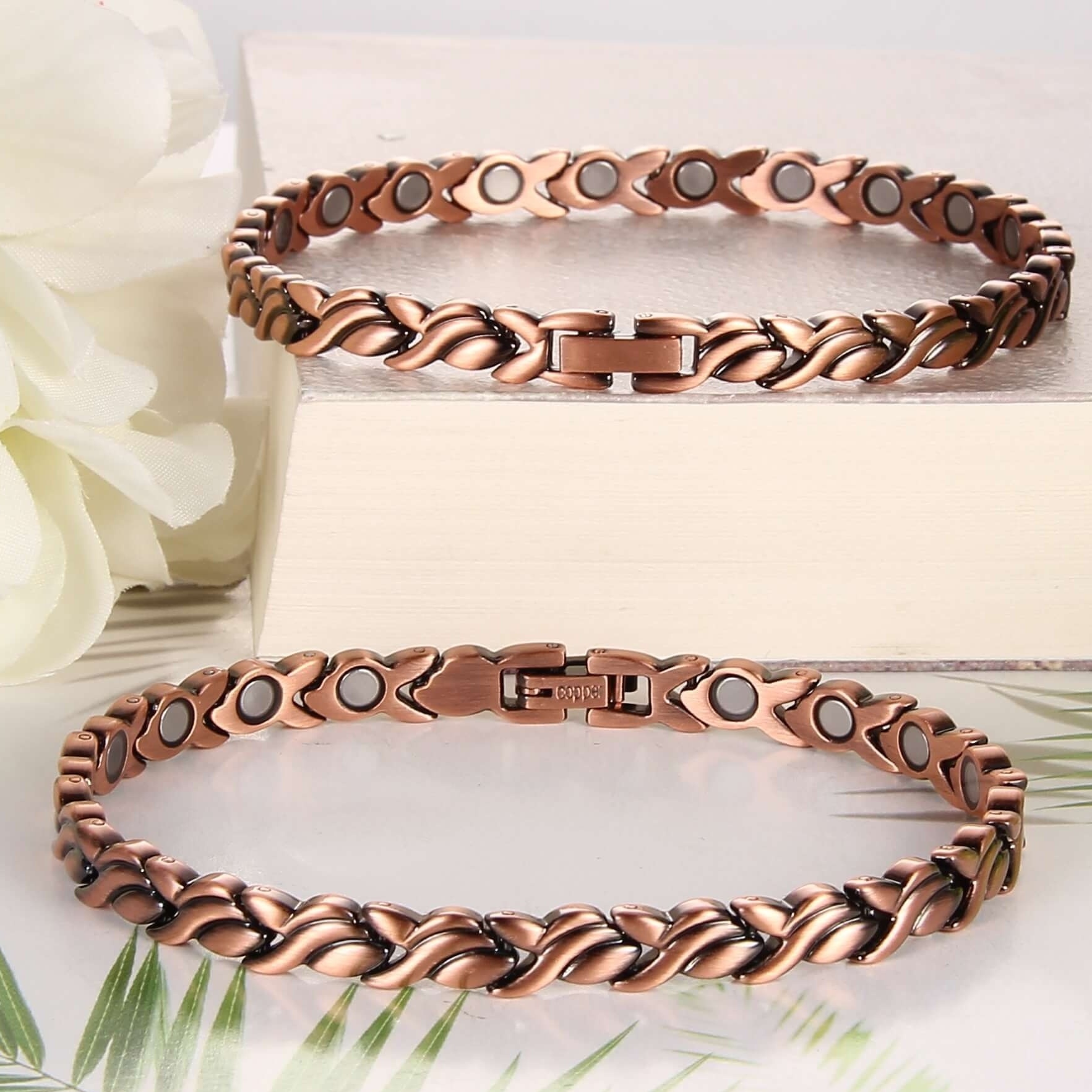 Mens copper ankle on sale bracelet