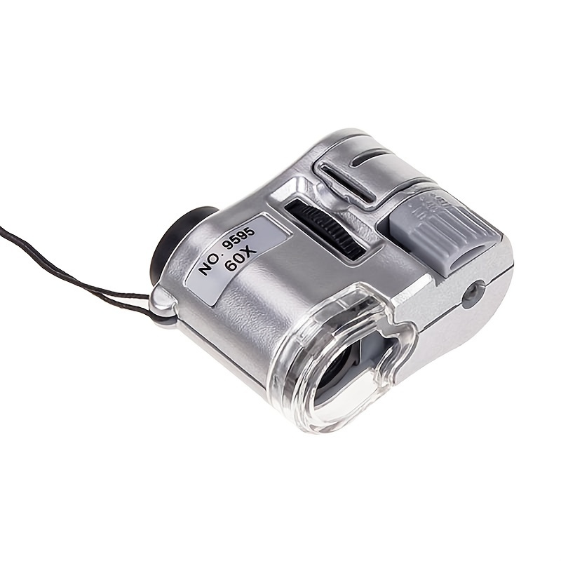 Faire un zoom sur mini-Microscope de poche LED avec lampe UV