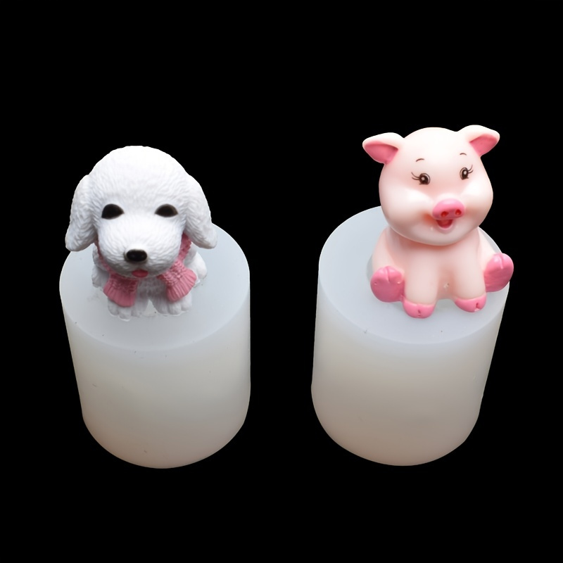 Pig Cat Chicken Resin Molds Cat Silicone Mold Cute Pig Epoxy Resin