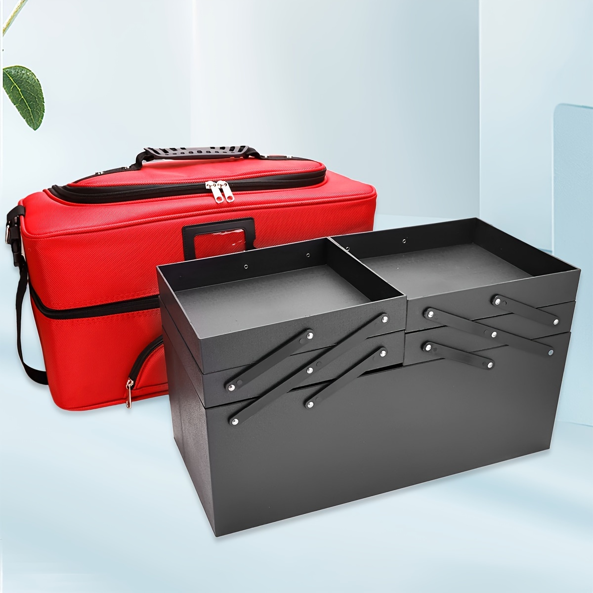 Aluminum Rolling Makeup Train Case Portable Makeup Organizer - Temu