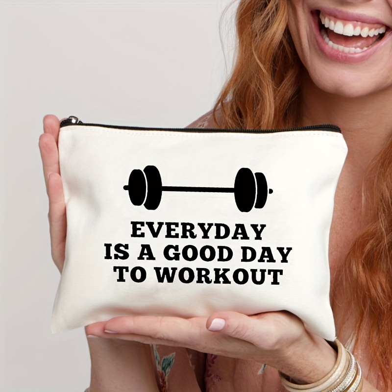  Workout Gift for Women Makeup Bag Weightlifting