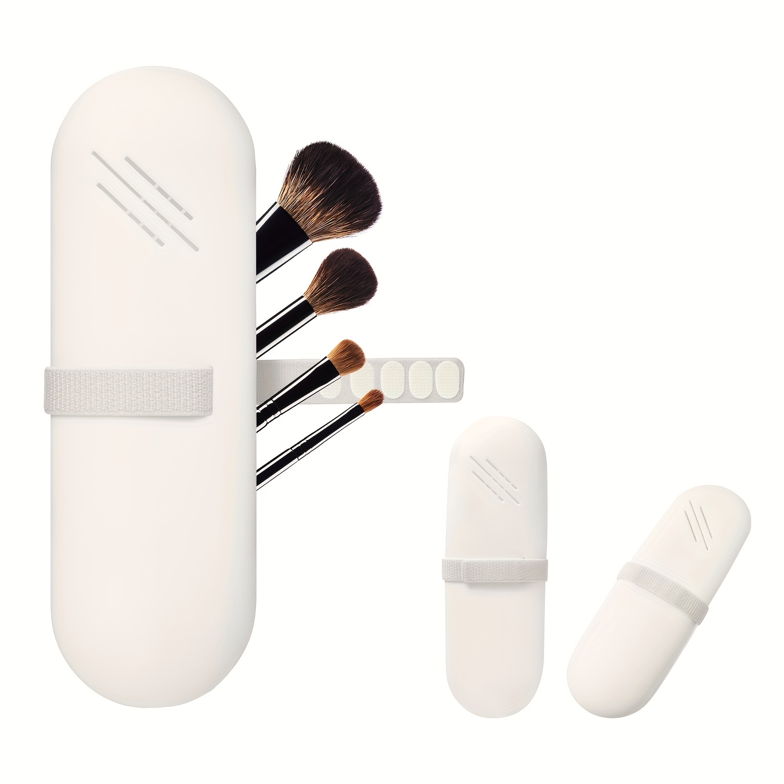 Portable Silicone Makeup Brush Holder Soft And Stylish - Temu