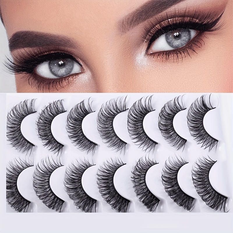 Mink False Eyelashes Wispy Anime Lashes Natural Look Japanese Style Cosplay  3D Eyelashes Pack - China Wholesale Eyelash Extension and Bulk Size  Costomize Falsies price