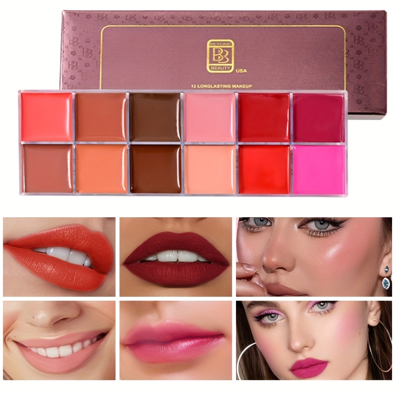 25 Color Lipsticks Palette Waterproof Long Lasting - Temu