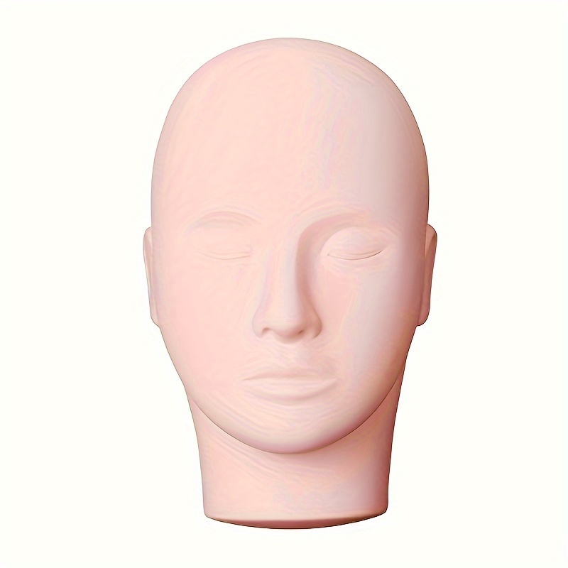 Makeup Practice Face Board Soft Touch Mannequin Training Head for Eyeliner  Simulation