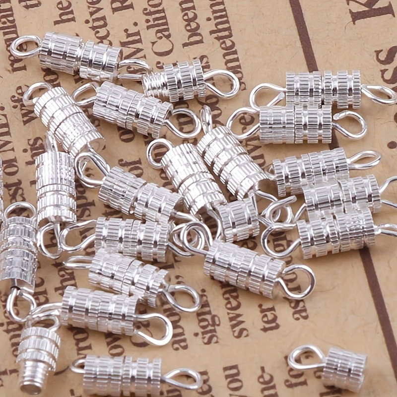 100pcs Breakaway Barrel Bead End Clasps Connector Press Fastener Buckle DIY  Shoelace Bracelet Lanyard Paracord Accessories