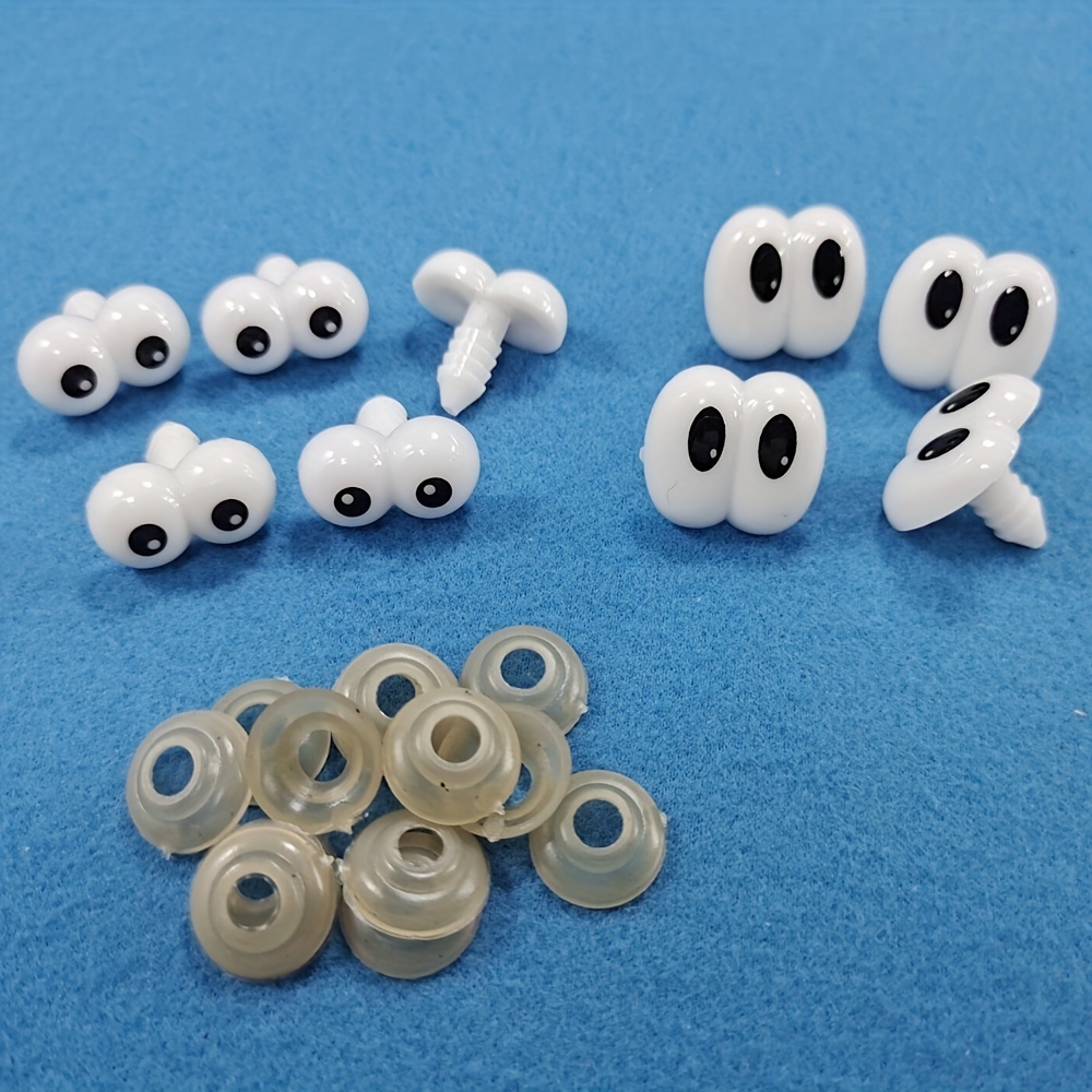 1040PCS 6-12mm Plastic Wiggle Safety Eye Glass Dragon Eyes for Doll Toy  Making