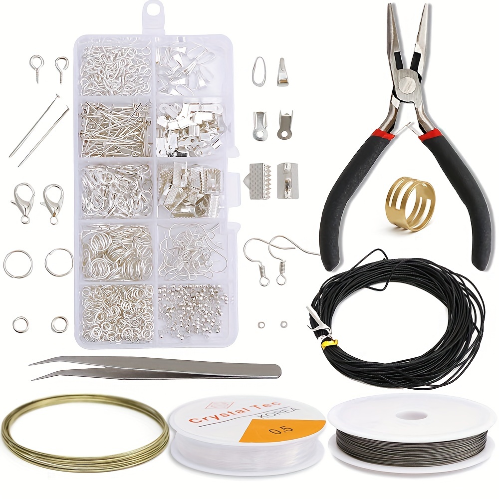 Diy Jewelry Making And Repair Supplies Kit, 600pcs Open Jump Rings