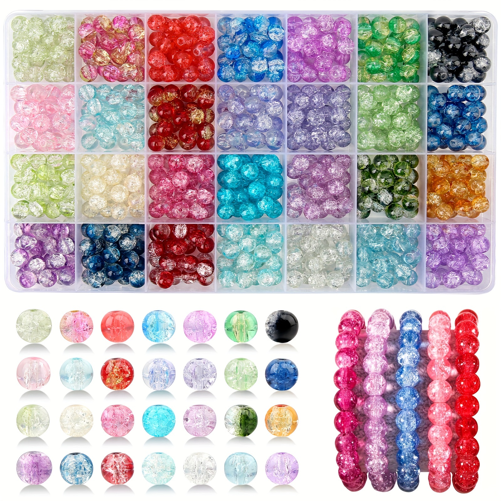 Bracelet Kit Glass Beads - Temu