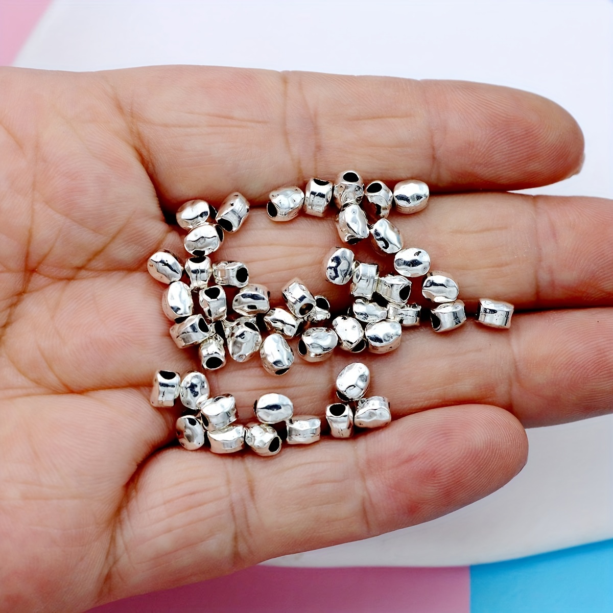 Tiny 2mm Sterling Silver Beads Faceted Round 100 pcs. S-152