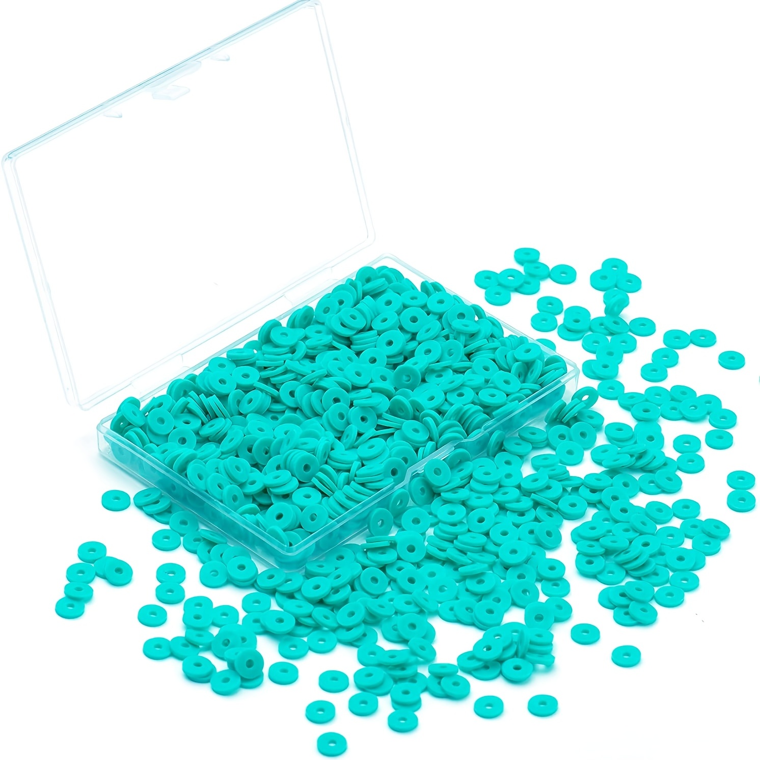 Dark Turquoise Tiny Heishi Beads (2mm) — The Bead Chest