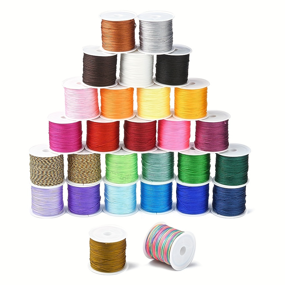 100 Yard 0.8mm Braided Nylon Cord Imitation Silk Thread Thread