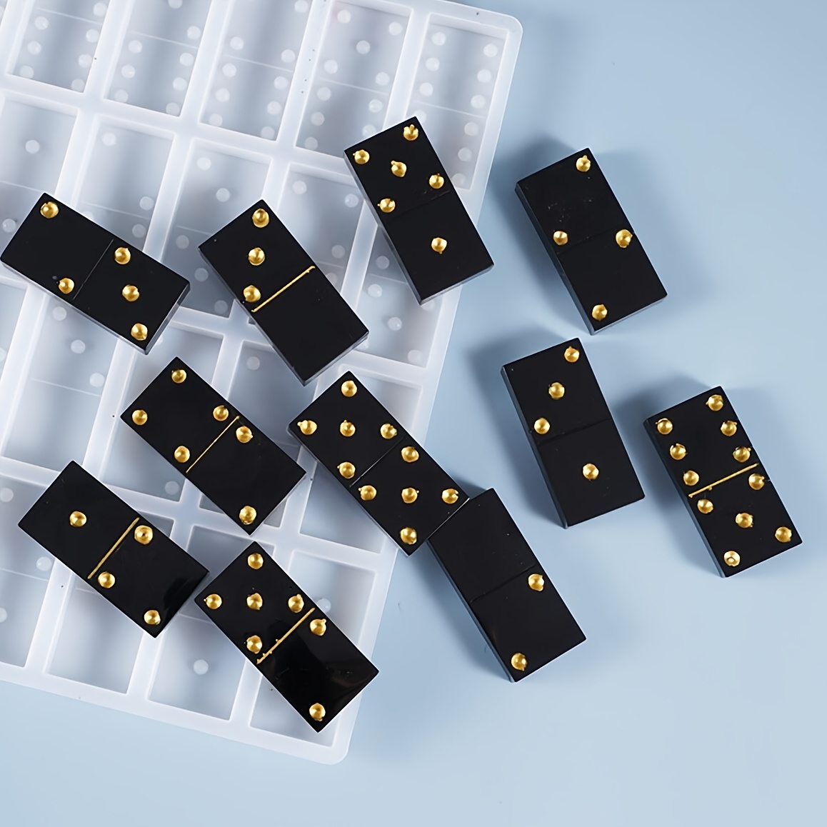 Heart Domino Silicone mold