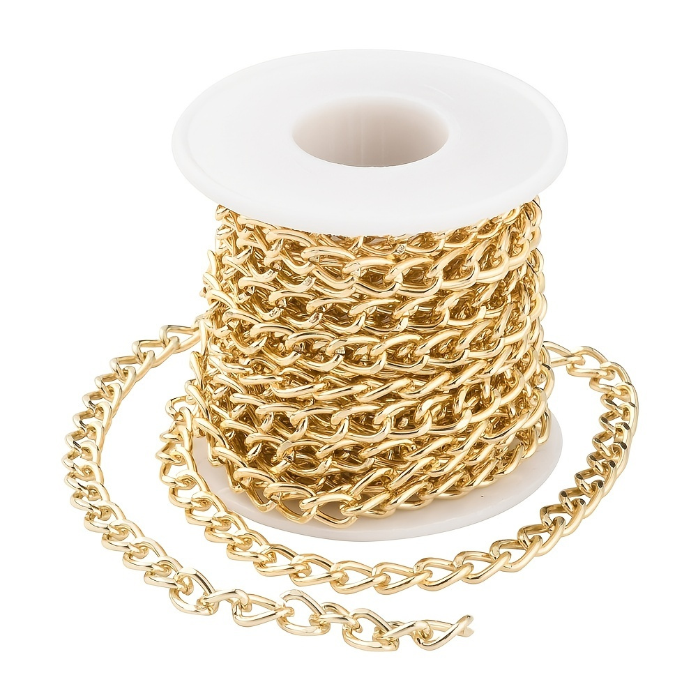 Gold Filled Chain Jewelry Making  18k Gold Chain Jewelry Making - 2m 3mm  Gold Chain - Aliexpress