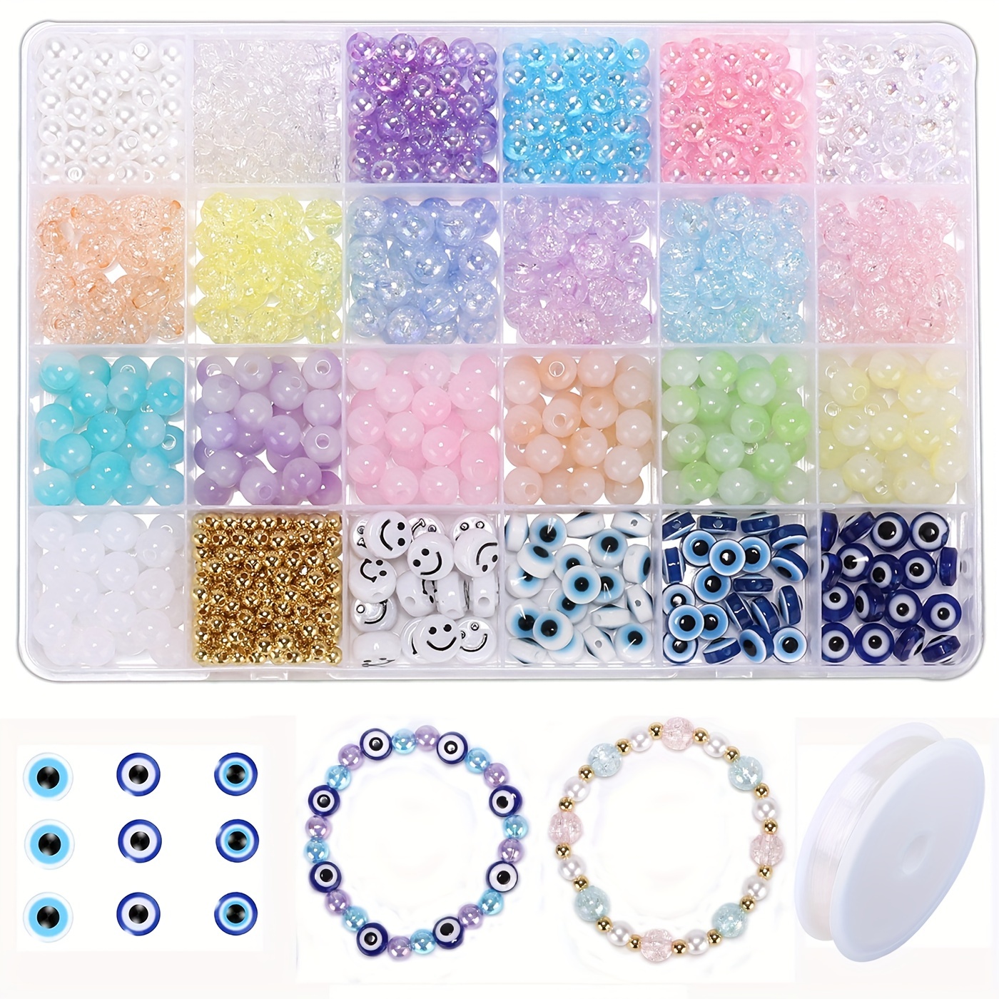 4600Pcs+ Toys Bracelet Making Kit -3100Pcs Beads for Charm Jewelry