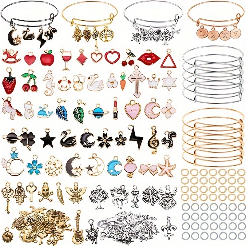 Jewelry Making Kits for Adults, Jewelry Making Supplies Kit with Jewelry  Making Tools, Earring Charms, Ring Craft Wires, Jewelry Findings and Jewelry