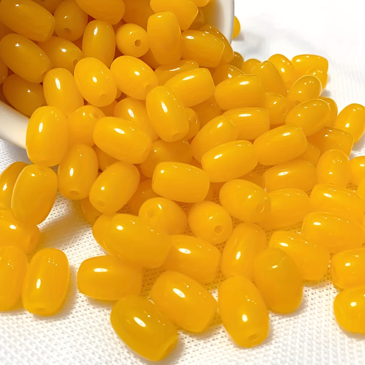Yellow Beeswax Beads - Temu