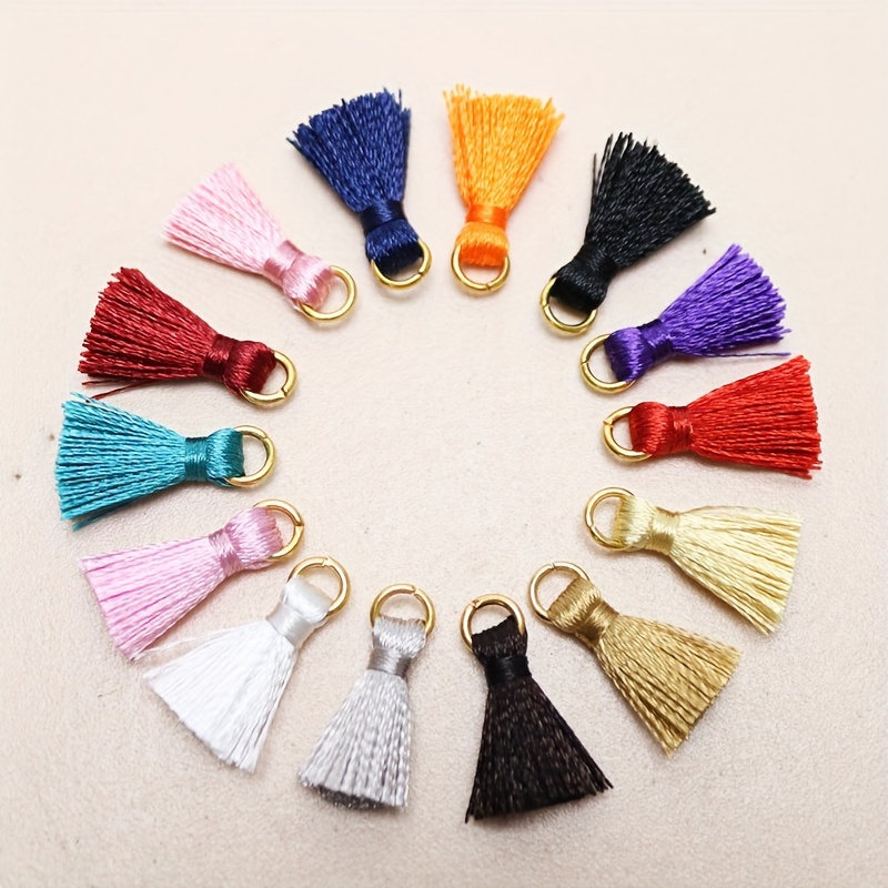 Black And Mixed Tassels For Jewelry Making Leather Tassel - Temu