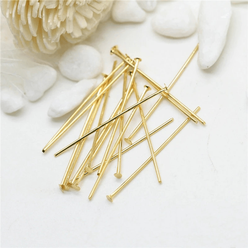 20pcs/lot 50mm Metal Flower Ball Head Pins Needles Beads Connector